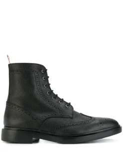 Men Thom Browne Wingtip Ankle Boots