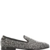 Men Philipp Plein Rhinestone Studded Loafers