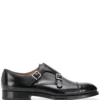 Men Doucal&apos;s Leather Monk Shoes