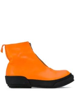 Men Guidi Color-block Front-zip Boots