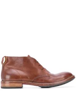 Men Moma Lace-up Calf Leather Ankle Boots