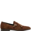 Men Santoni Suede Monk Shoes