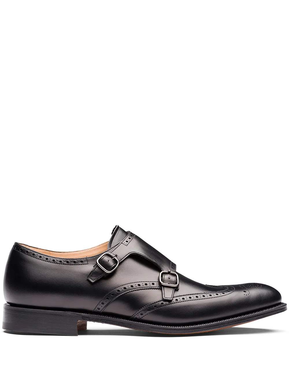 Men Church's Chicago Calf Leather Monk Strap Shoes