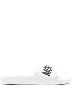 Men Moschino Logo-print Slide Sandals