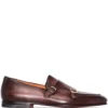 Men Santoni Double Strap Monk Shoes