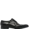 Men Magnanni Negro Buckled Monk Shoes