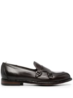 Men Officine Creative Double Buckle Monk Shoes