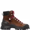 Men Dsquared2 Chunky Lace-up Leather Boots