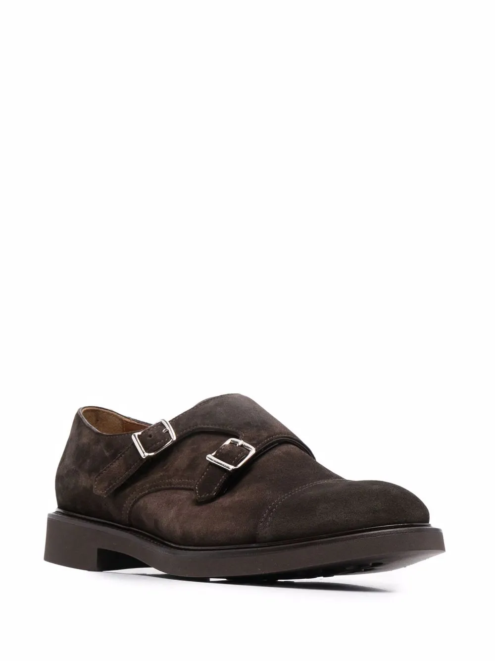 Men Doucal's Suede Double-buckle Monk Shoes - Image 2