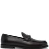 Men Bally Logo-plaque Leather Loafers