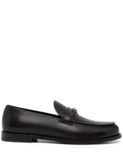 Men Bally Logo-plaque Leather Loafers