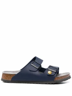Men Birkenstock Double-strap Leather Sandals