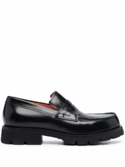 Men Santoni Moca Penny Loafers