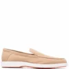 Men Santoni Slip-on Suede Loafers