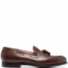 Men Crockett & Jones Tasseled Leather Loafers