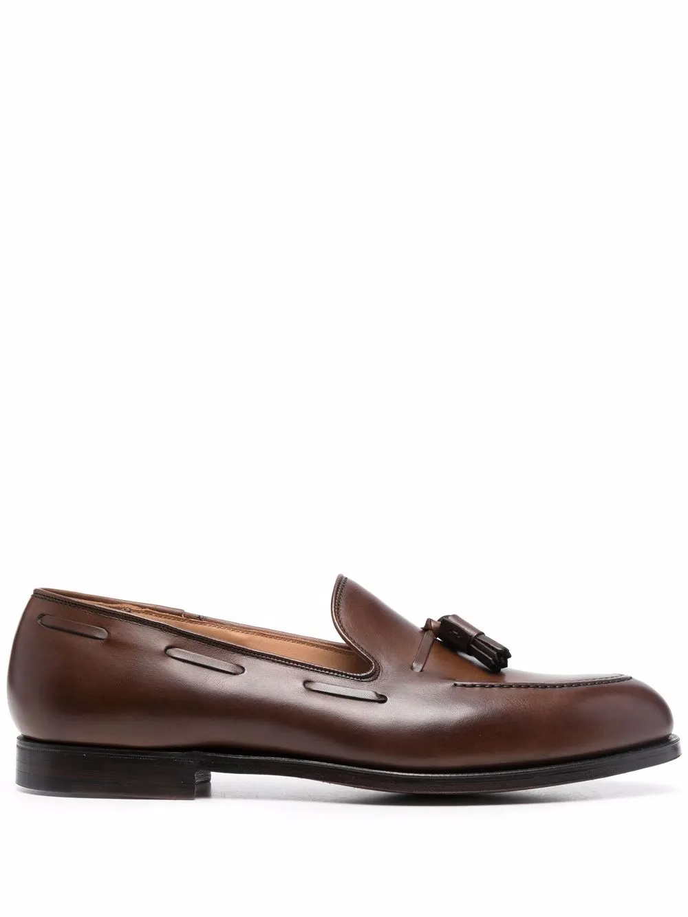 Men Crockett & Jones Tasseled Leather Loafers