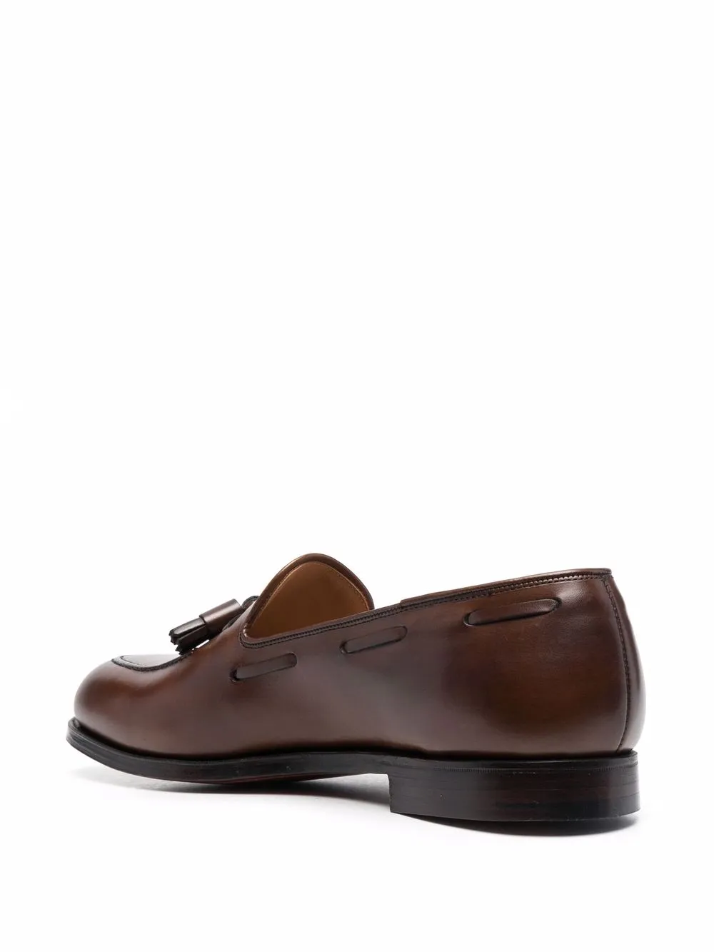 Men Crockett & Jones Tasseled Leather Loafers - Image 3