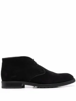 Men Bally Lace-up Suede Boots