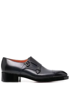 Men Santoni Slip-on Monk Shoes