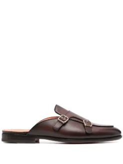Men Santoni Monk Strap Mules
