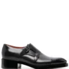 Men Santoni Panelled Double-monk Strap Shoes