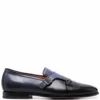 Men Santoni Ombré Leather Monk Shoes