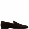 Men Lardini Interwoven Suede Loafers