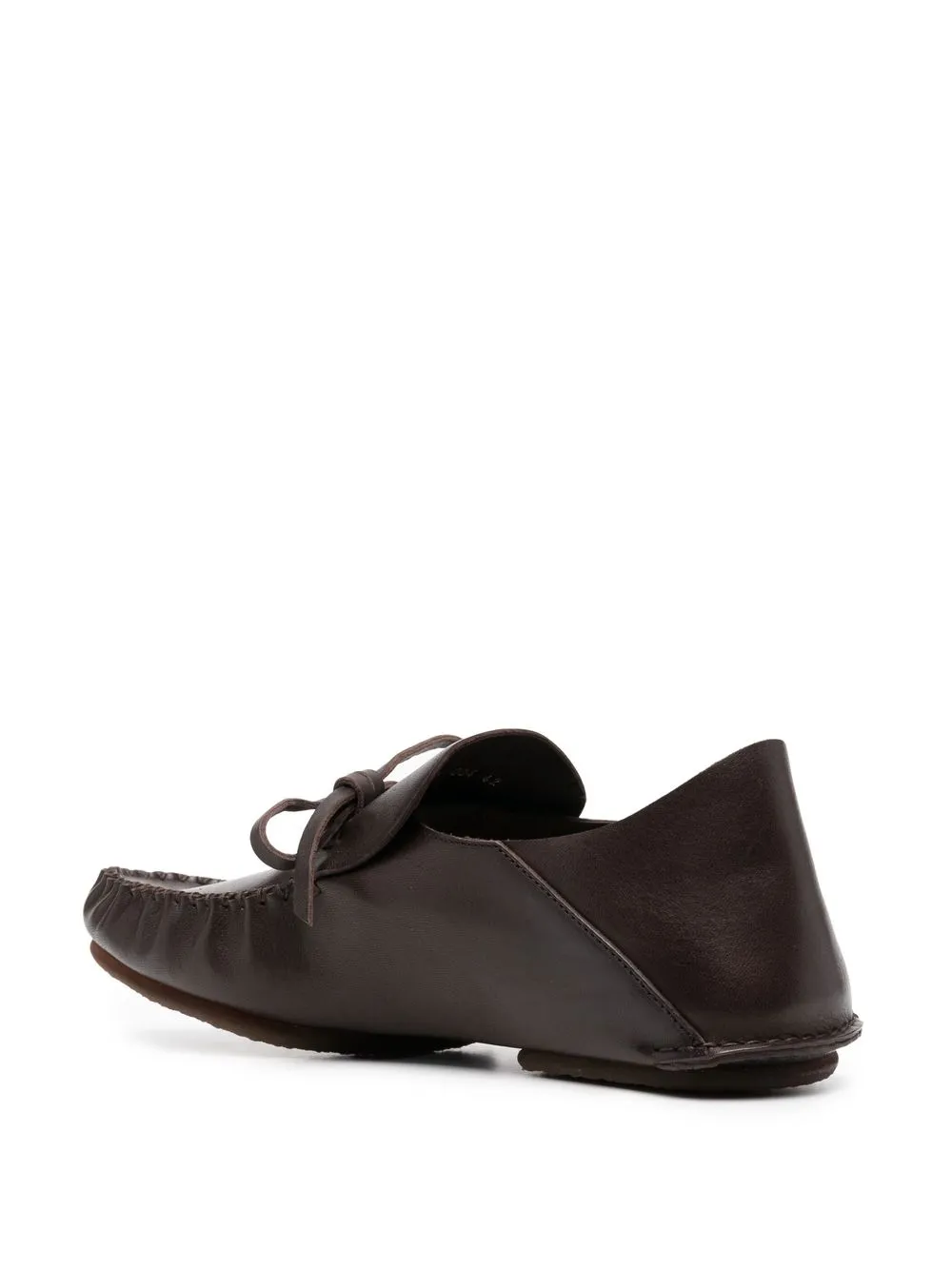 Men Officine Creative Lace-up Leather Loafers - Image 3