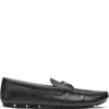 Men Prada Logo-plaque Leather Loafers