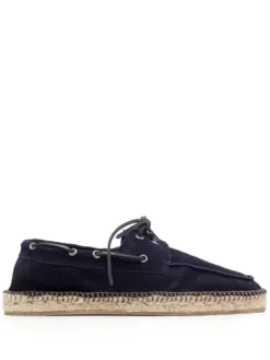 Men Scarosso Felipe Lace-up Suede Espadrilles