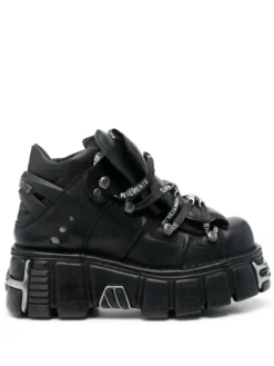 Men VETEMENTS Panelled Lace-up Chunky Boots