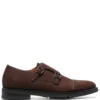 Men Santoni Side Buckle-fastening Detail Monk Shoes