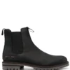 Men Common Projects Ridged Leather Chelsea Boots