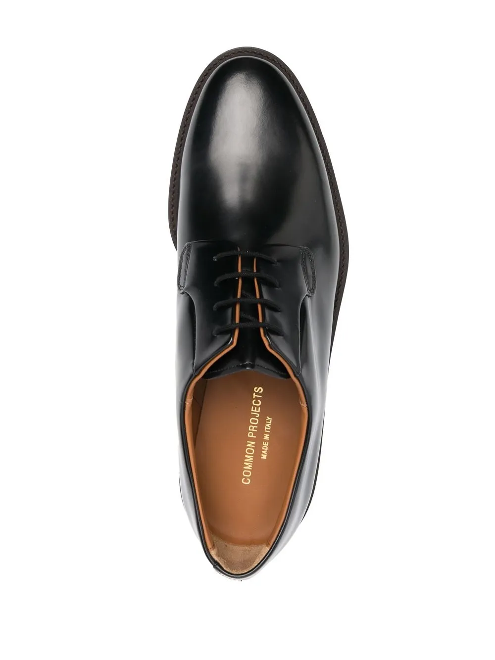 Men Common Projects Leather Derby Shoes - Image 4