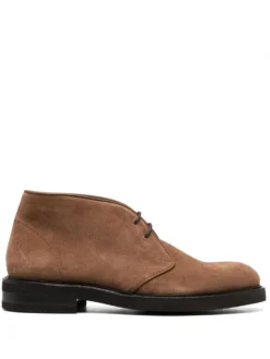 Men Canali Lace-up Suede Desert Boots