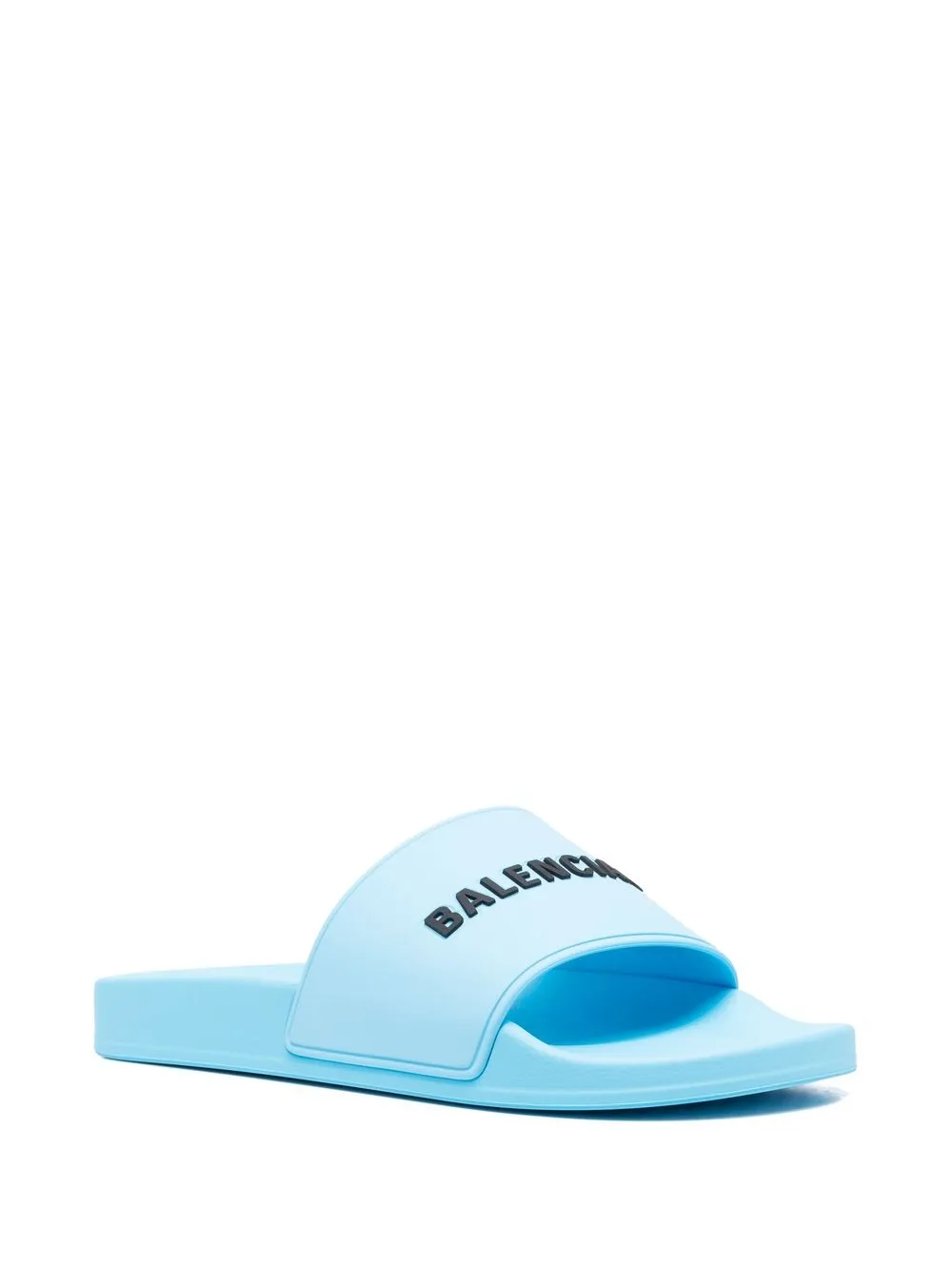 Men Balenciaga Logo-detail Pool Slides - Image 2
