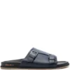 Men Santoni Buckled Leather Slides
