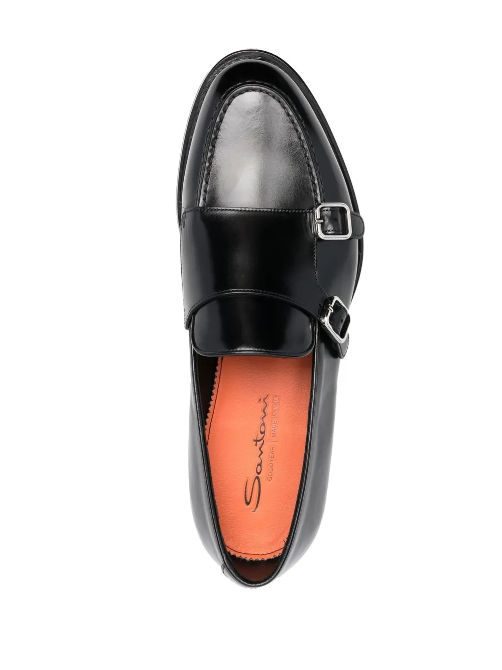 Men Santoni Double Buckle Loafers - Image 4