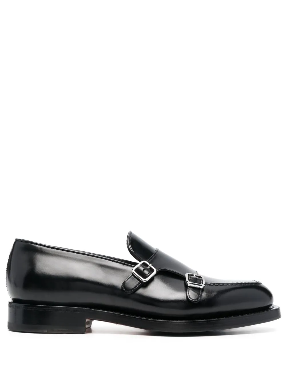 Men Santoni Double Buckle Loafers