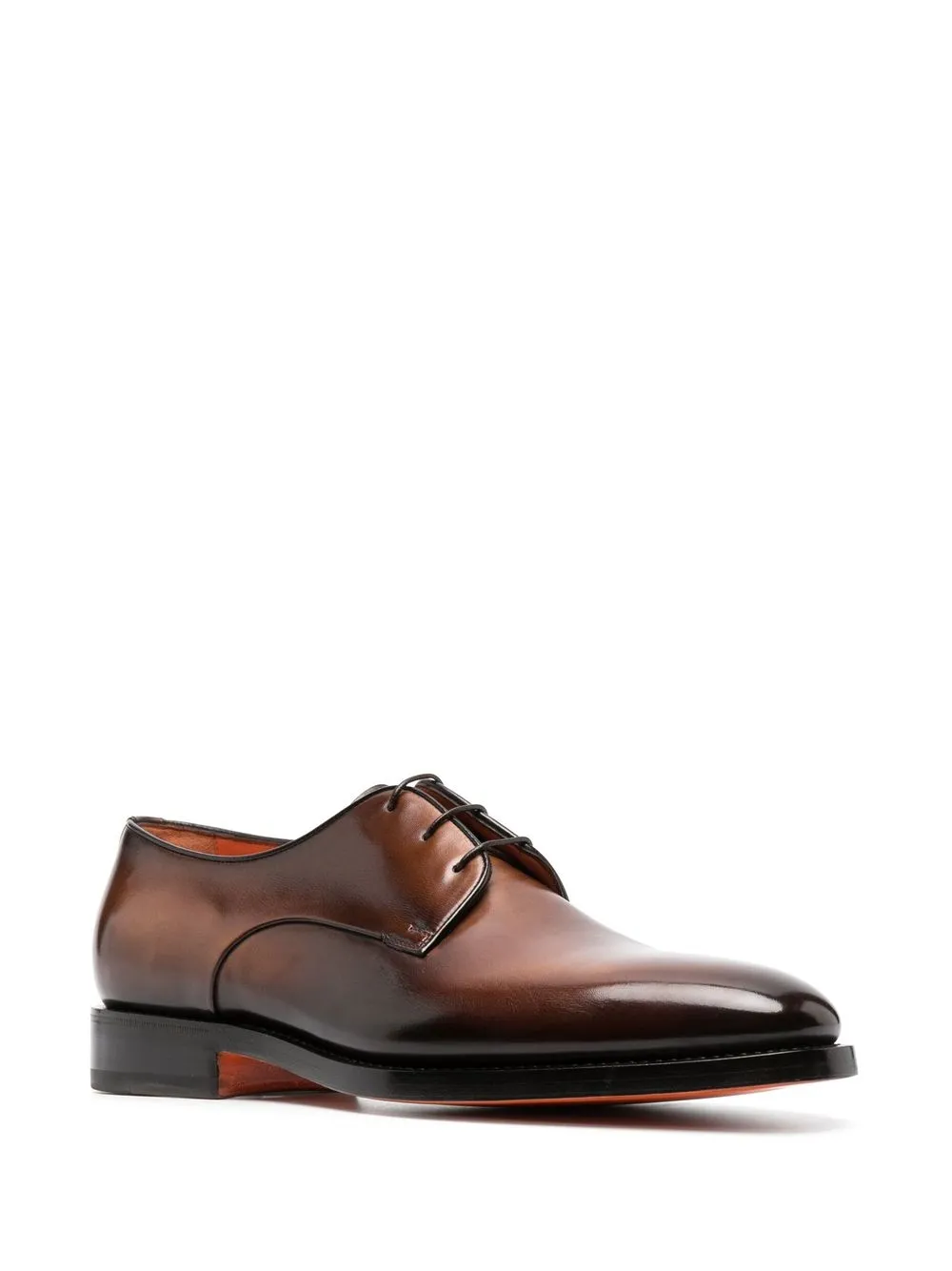 Men Santoni Burnished-effect Derby Shoes - Image 2