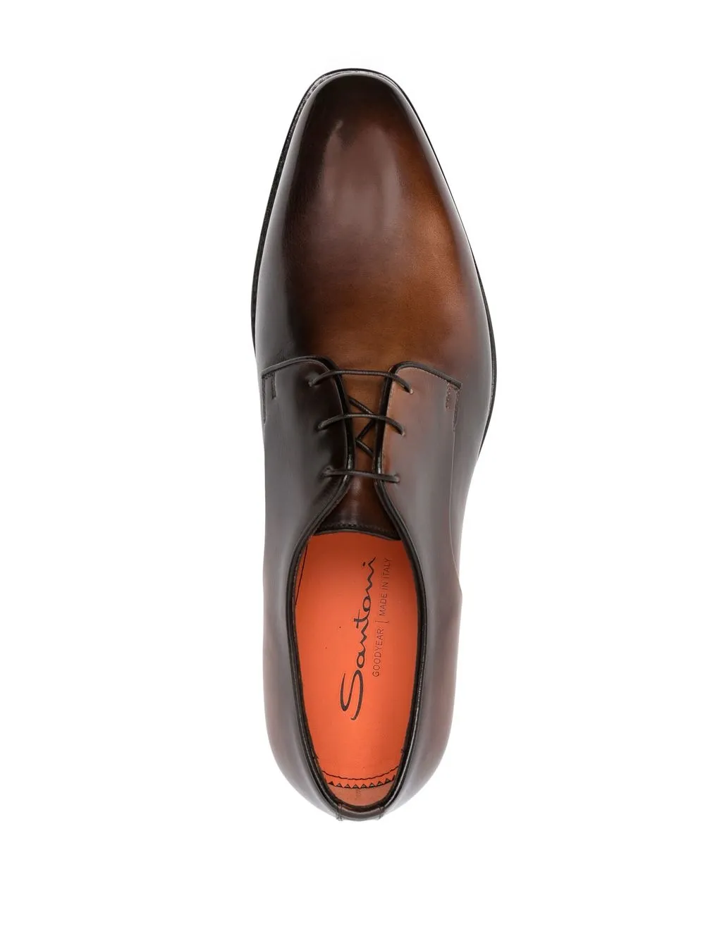 Men Santoni Burnished-effect Derby Shoes - Image 4