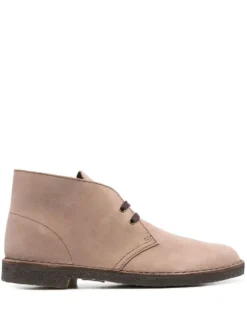 Men Clarks Lace-up Suede Boots