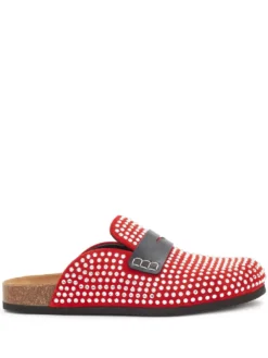 Men JW Anderson Crystal-embellished Slip-on Loafers