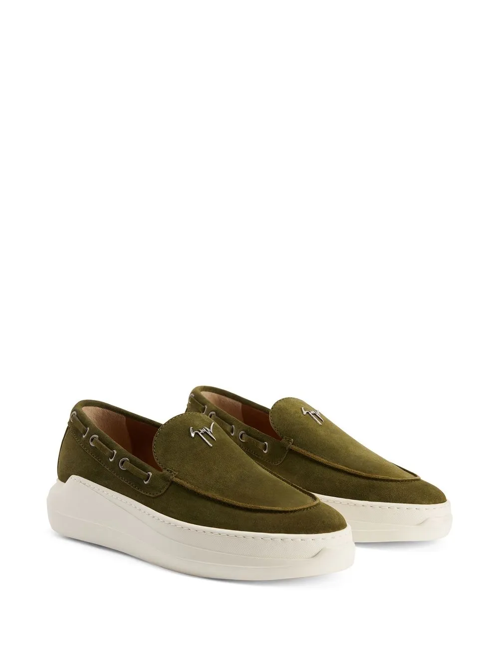 Men Giuseppe Zanotti Conley Suede Derby Shoes - Image 2
