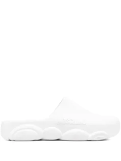 Men Moschino Debossed-logo Detail Slides