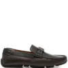 Men Bally Logo-plaque Almond Toe Loafers