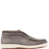 Men Santoni Slip-on Suede Ankle Boots