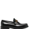 Men Moschino Logo-plaque Apron-toe Loafers