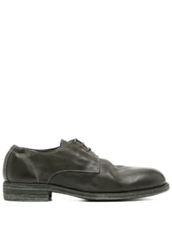 Men Guidi Round Toe Derby Shoes