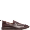 Men Moma Grained-leather Moccasin Loafers